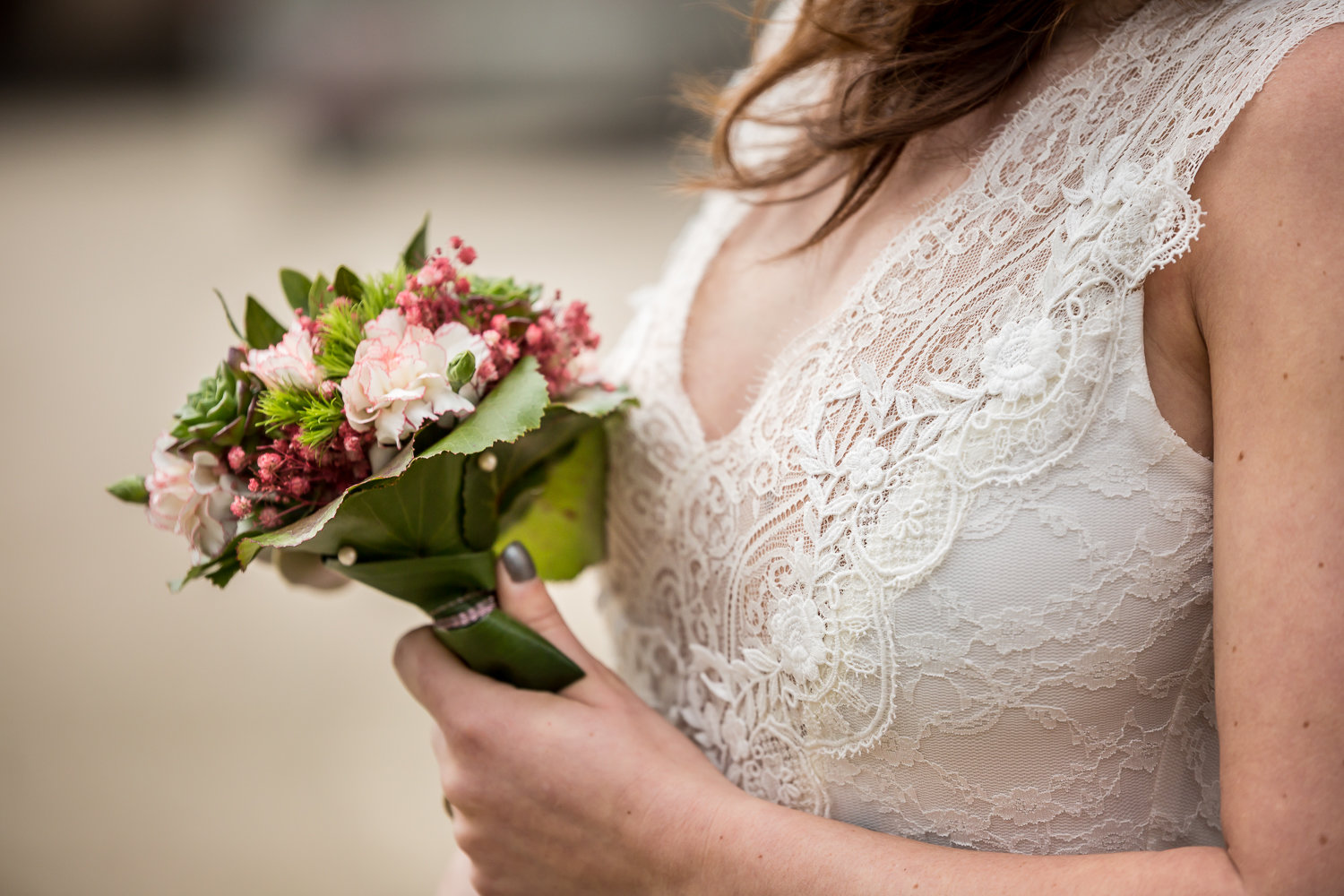 Bouquet mariage plantes grasse